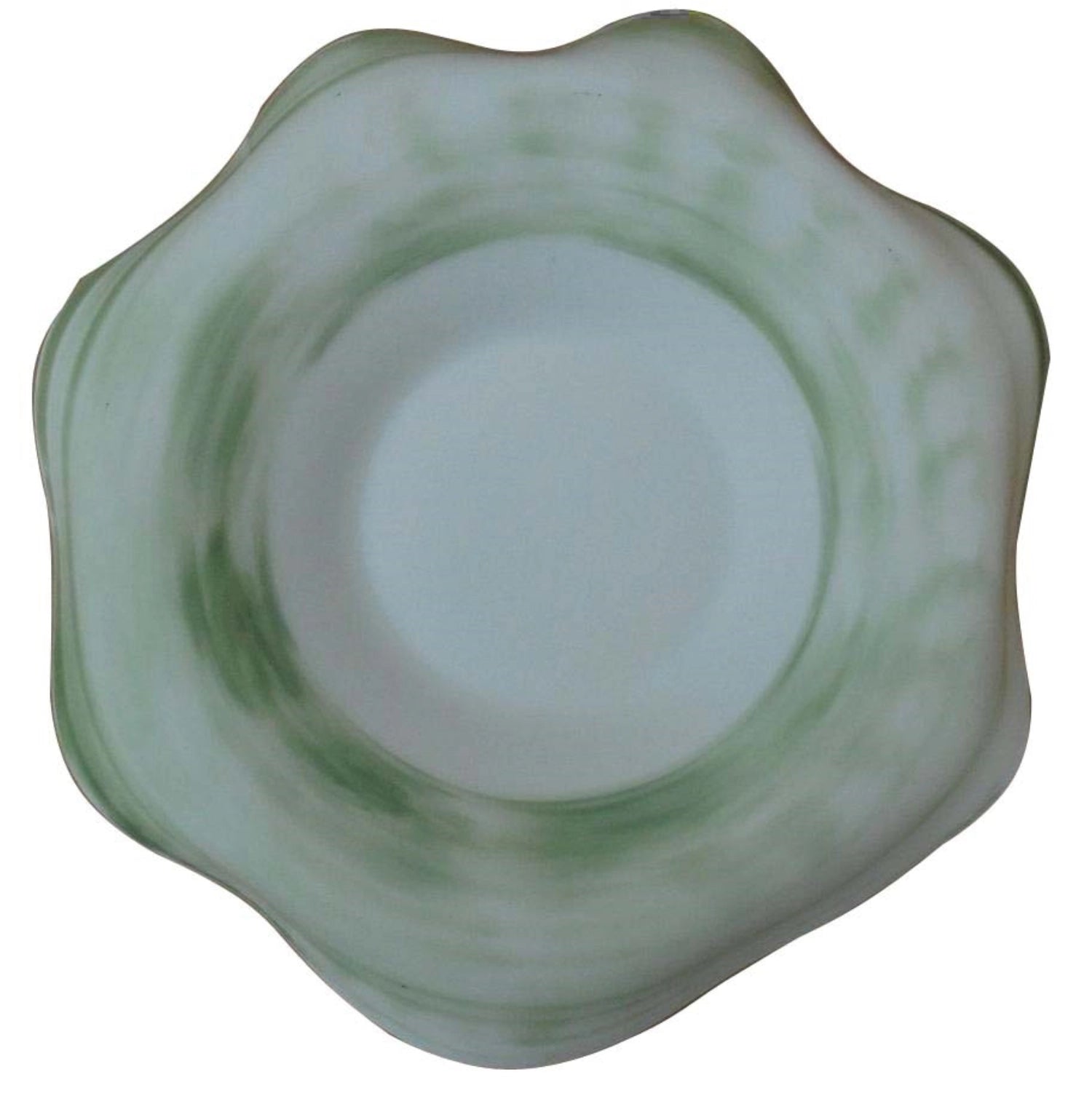 Diva 04 Gourmet Teller tief zweiseitig 29cm H3cm matt grün in Grün präsentiert im Onlineshop von KAQTU Design AG. Teller ist von Royale