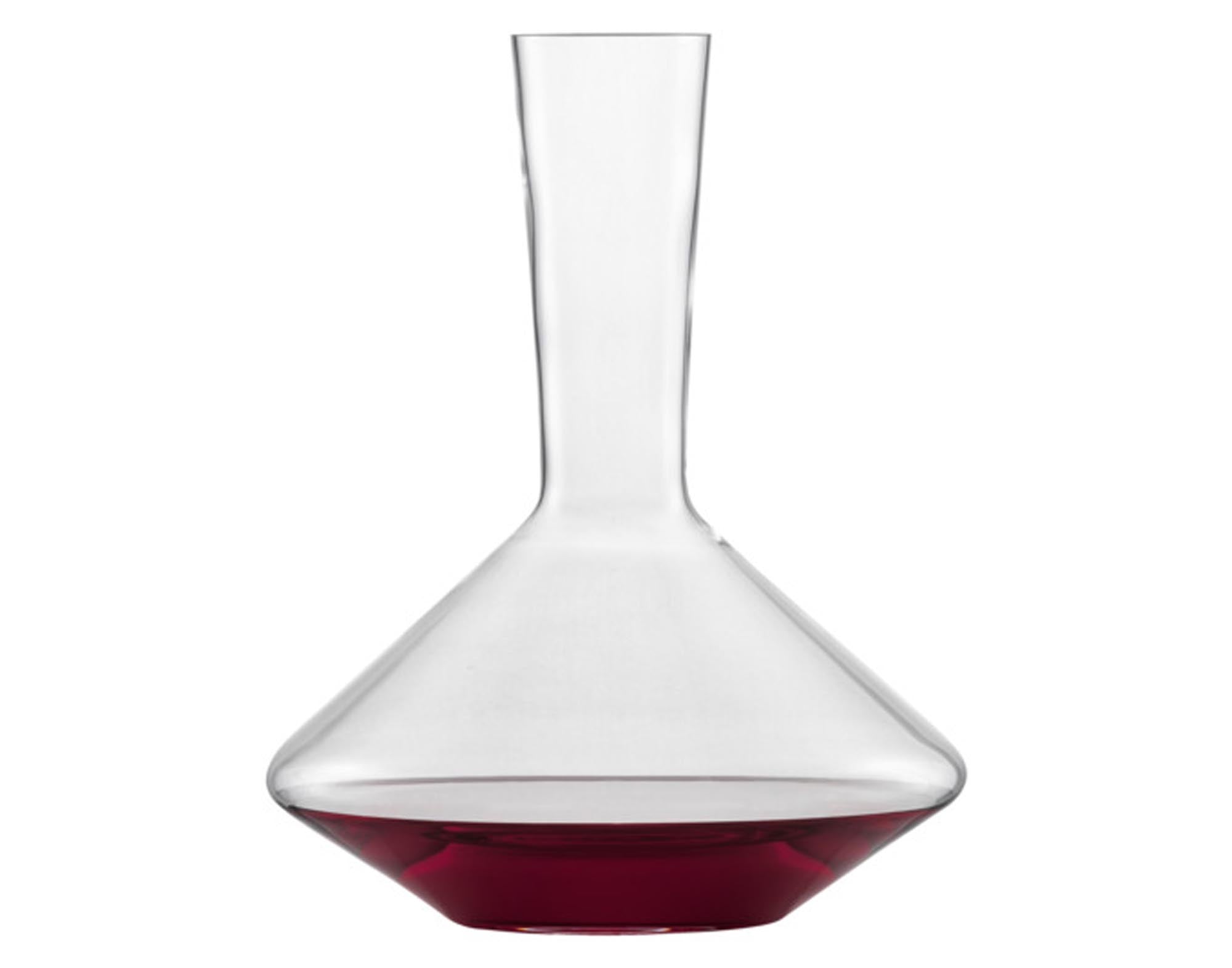 Eleganter Dekanter aus bleifreiem Kristallglas für optimale Weinbelüftung und stilvolle Präsentation.