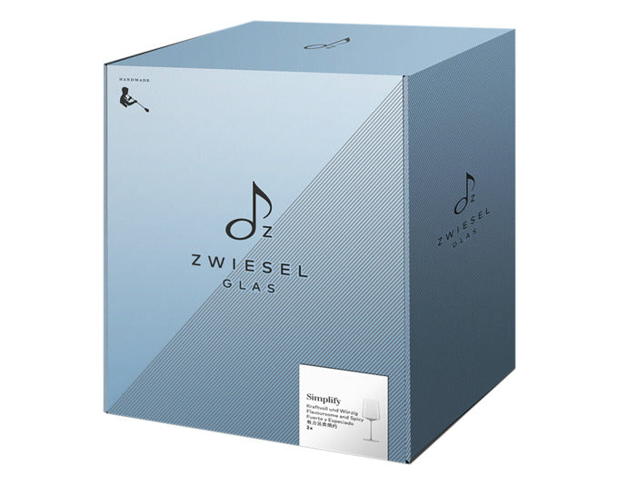 Elegante Weingläser von ZWIESEL GLAS, Modell Simplify 130, im 2er-Set. Perfekt für stilvollen Weingenuss und modernes Design.