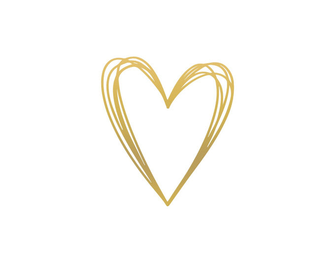 Servietten Pure Heart gold 33x33 cm in  präsentiert im Onlineshop von KAQTU Design AG. Servietten ist von PPD