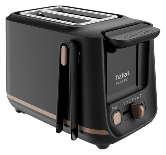 Toaster Incluedo schwarz in  präsentiert im Onlineshop von KAQTU Design AG. Küchengerät ist von TEFAL
