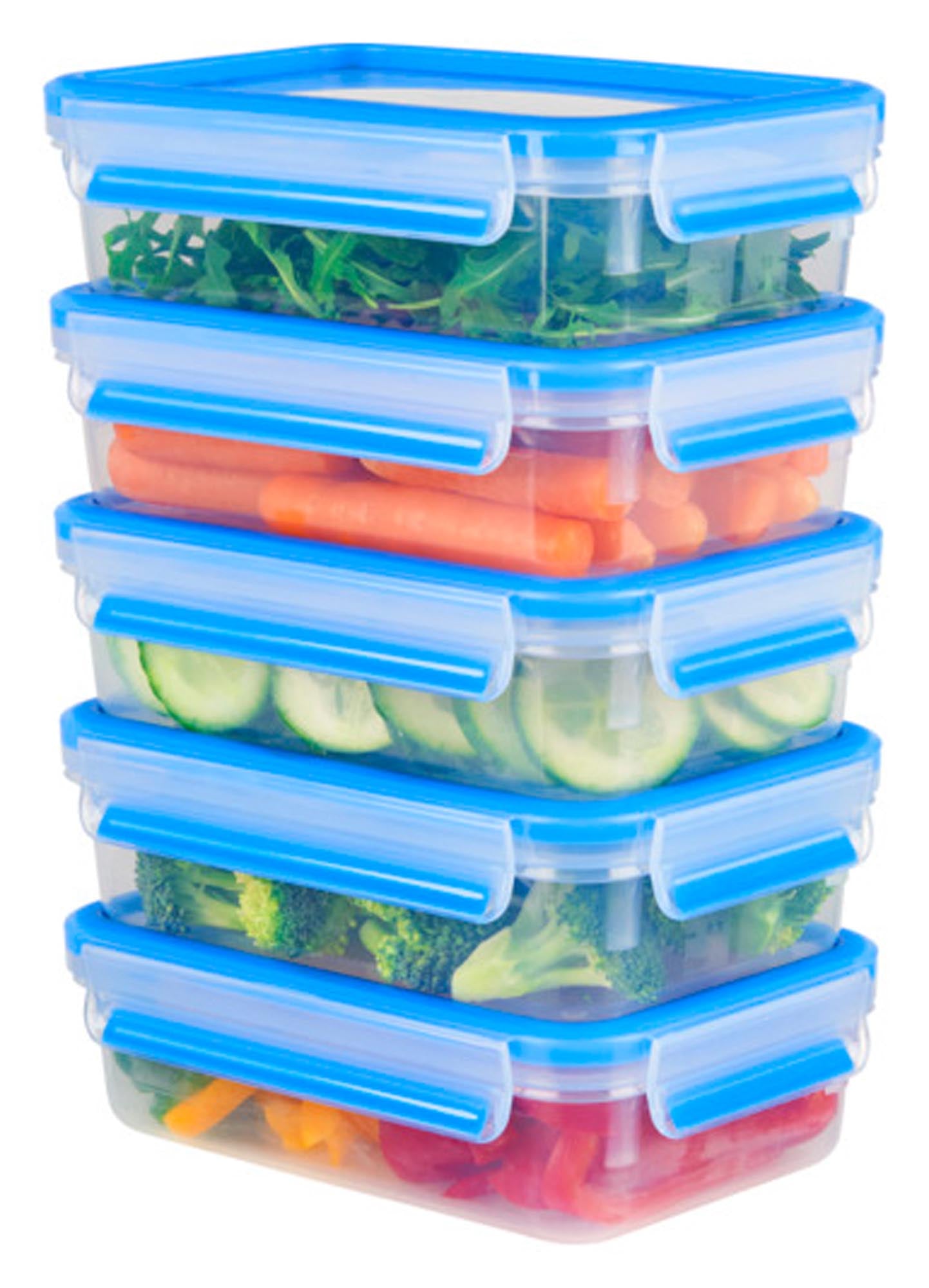 EMSA Clip & Close Set: 5x 0,8 l Dosen für frische Mealprep-Ideen.