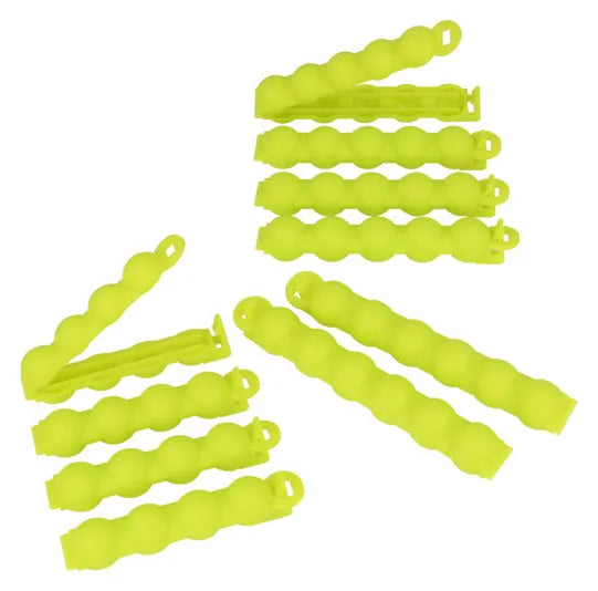 Praktische METALTEX Beutel-Clips, 10 Stück in verschiedenen Größen und Farben, ideal zum Verschließen von Beuteln.