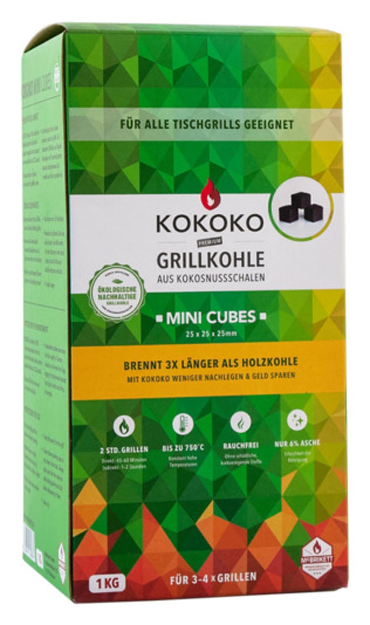 MCBRIKETT Grillkohle Kokoko Mini Cubes 1 kg in  präsentiert im Onlineshop von KAQTU Design AG. Grillzubehör ist von MCBRIKETT
