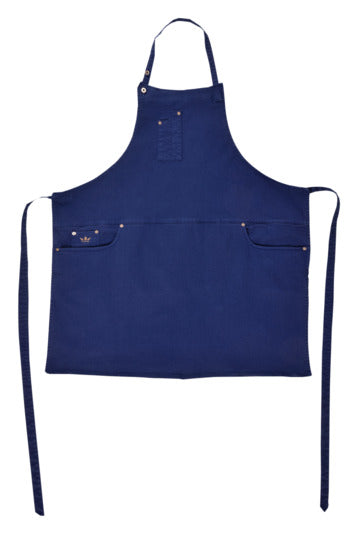 Schürze 5-Pocket Slim Fit in Blau präsentiert im Onlineshop von KAQTU Design AG. Küchenhelfer ist von DUTCHDELUXES