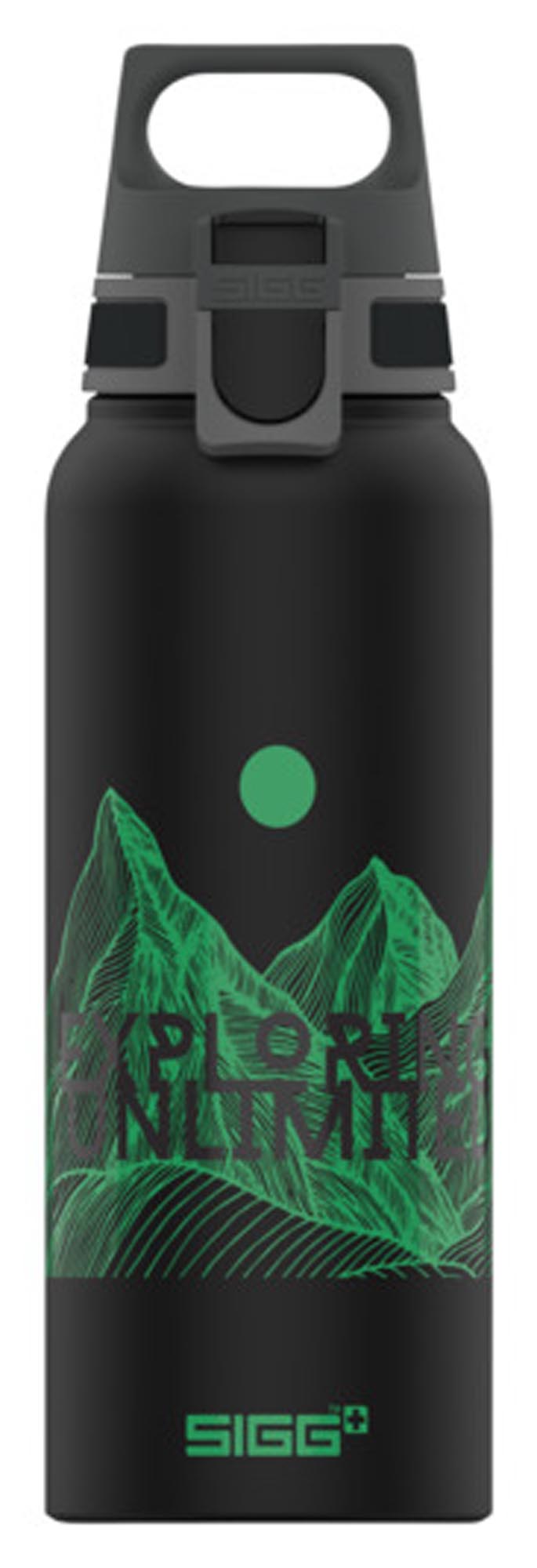 SIGG Trinkflasche Bottle WMB Pathfinder black 1 l in  präsentiert im Onlineshop von KAQTU Design AG. Flasche ist von SIGG