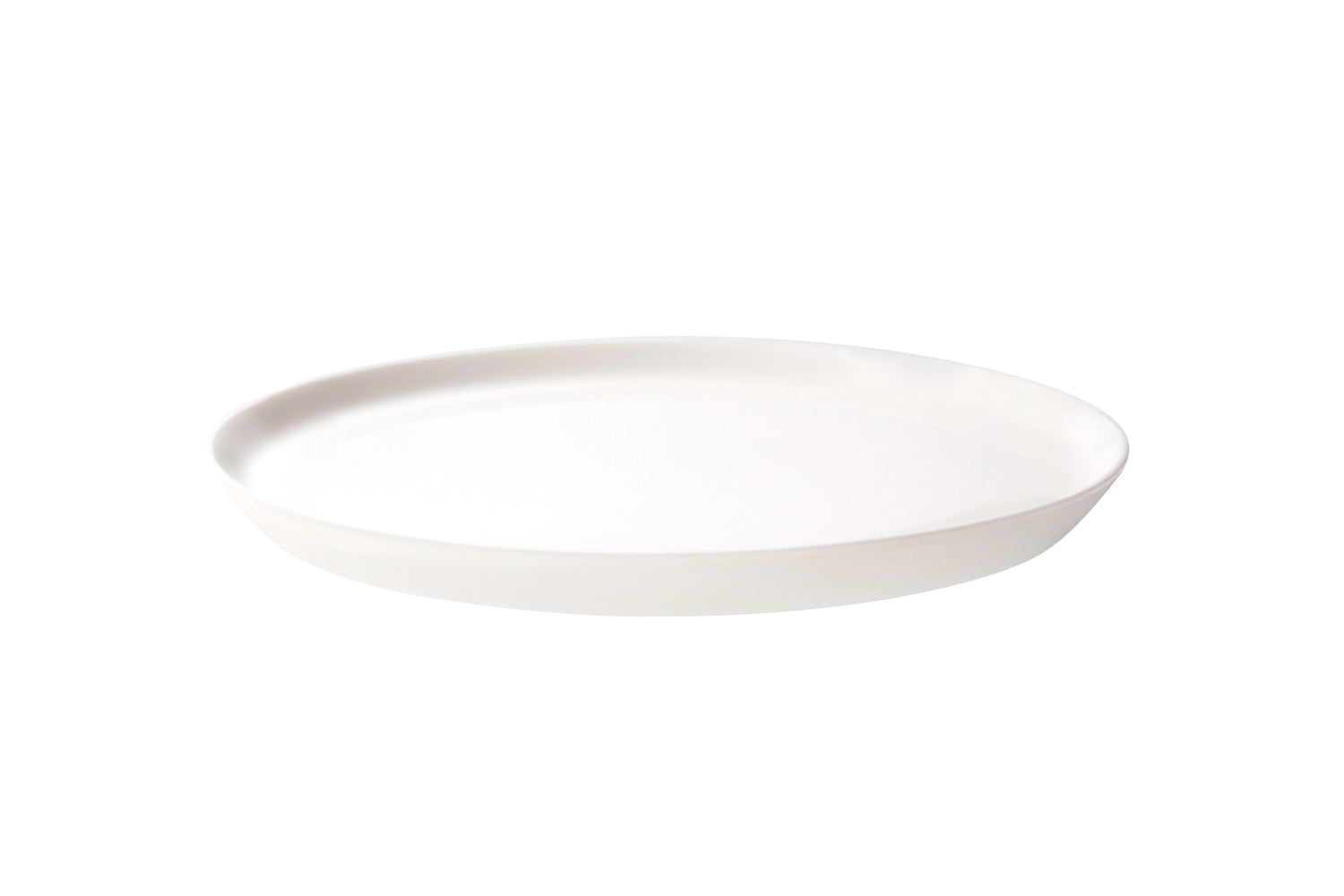 Moma Fine China Teller flach mit Rand 19cm in Weiss präsentiert im Onlineshop von KAQTU Design AG. Teller ist von Royale