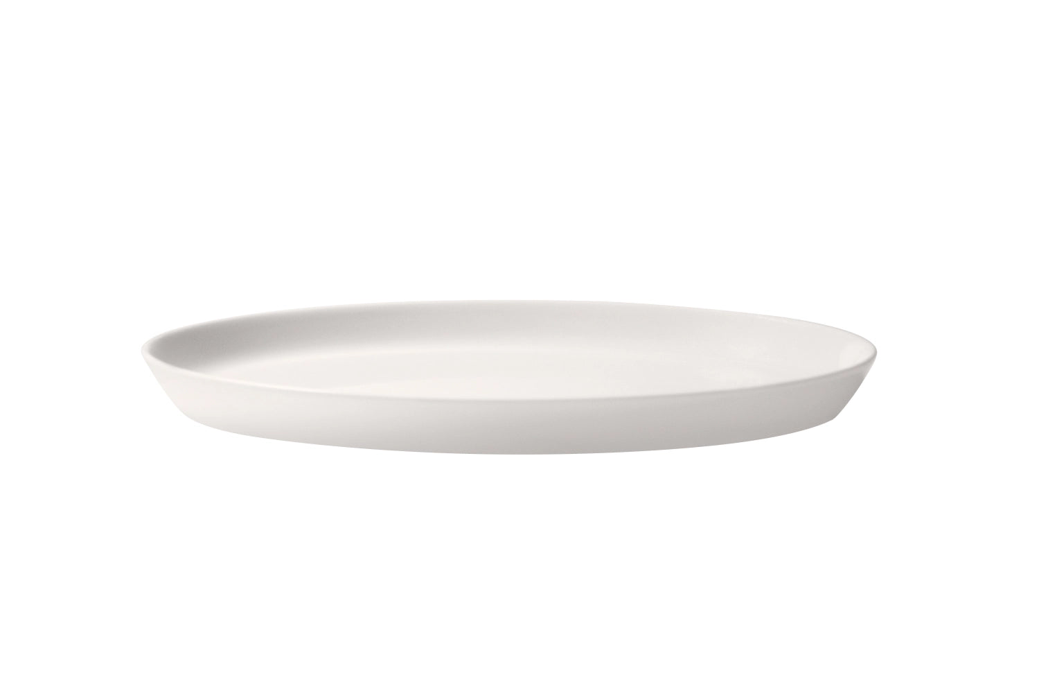Moma Fine China Platte oval stapelbar 19x12cm H1.5cm in Weiss präsentiert im Onlineshop von KAQTU Design AG. Teller ist von Royale