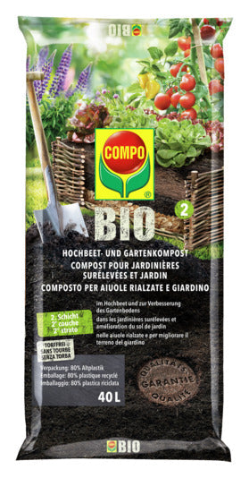 COMPO Hochbeet und Gartenkompost Bio 40 l in  präsentiert im Onlineshop von KAQTU Design AG. Gartenpflege ist von COMPO