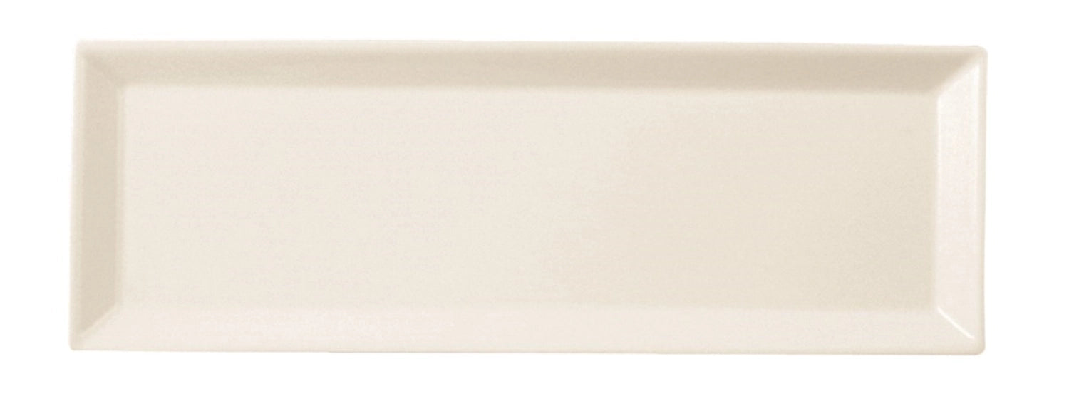 Moma Fine China Platte rechteckig 28.5x10cm in Weiss präsentiert im Onlineshop von KAQTU Design AG. Teller ist von Royale