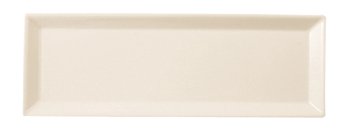 Moma Fine China Platte rechteckig 24x12cm in Weiss präsentiert im Onlineshop von KAQTU Design AG. Teller ist von Royale