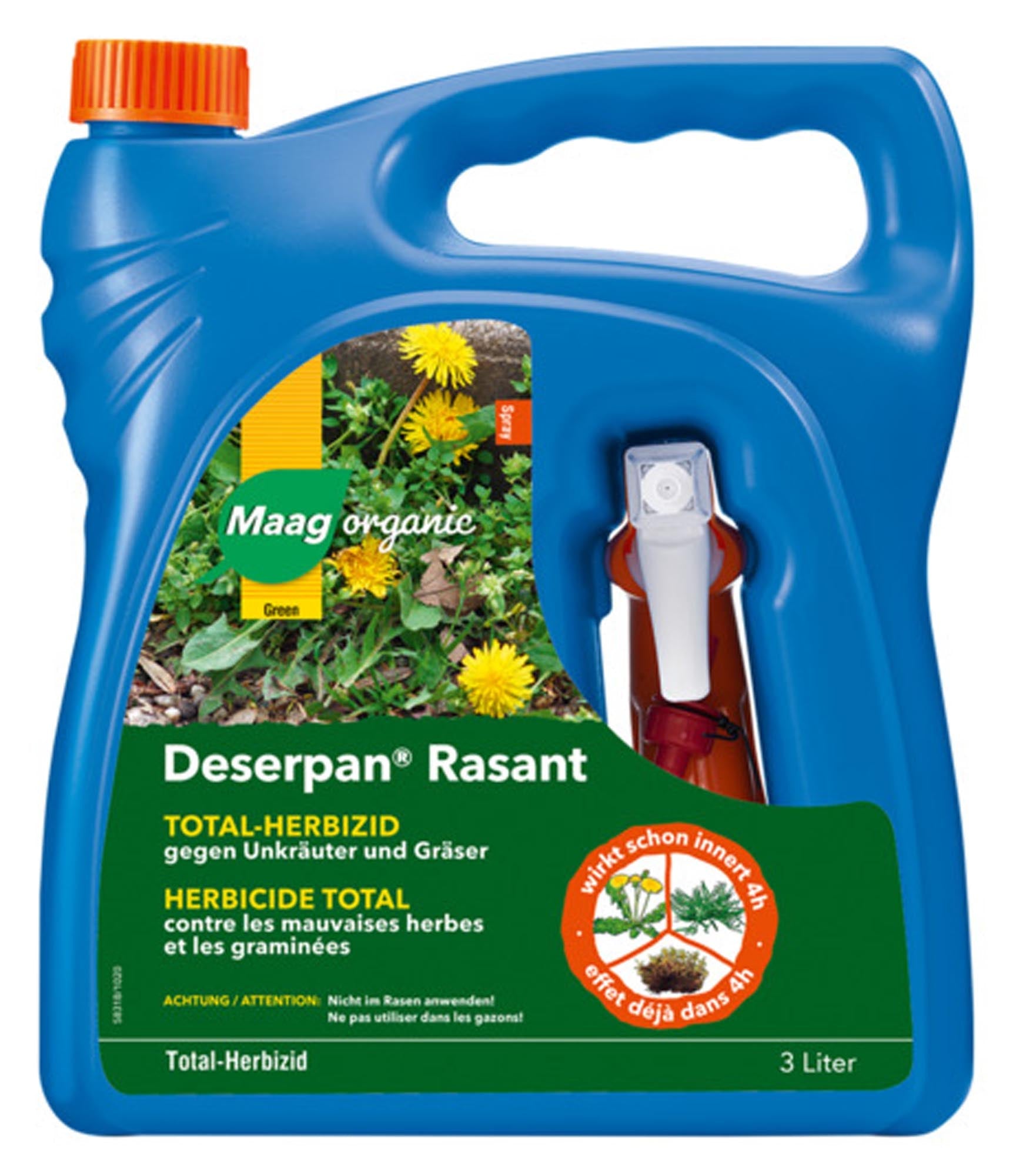MAAG Herbizid Deserpan Rasant 3 l in  präsentiert im Onlineshop von KAQTU Design AG. Reinigungsmittel ist von MAAG