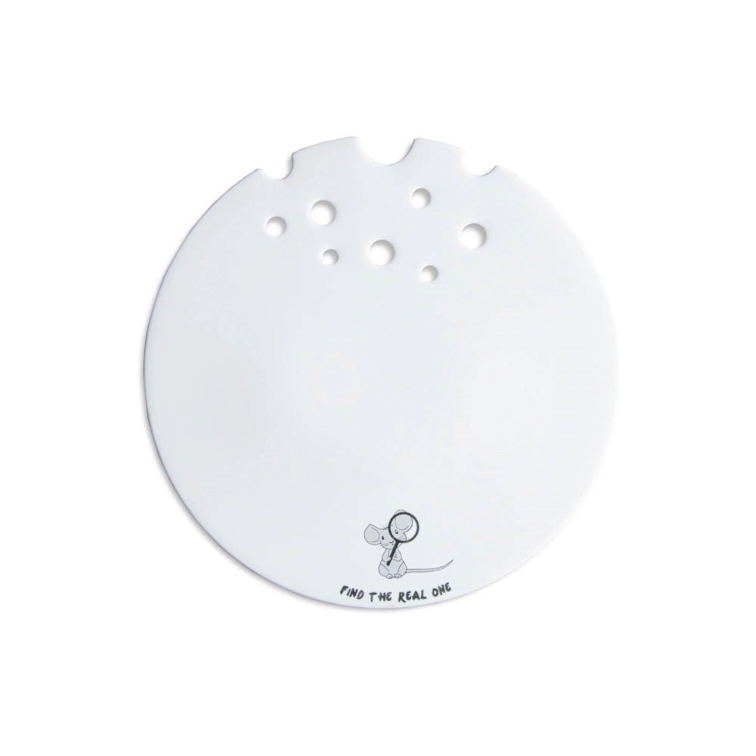 Azioni.9 Teller Mickey Mouse mit Löchern 28cm in Weiss präsentiert im Onlineshop von KAQTU Design AG. Teller ist von Royale