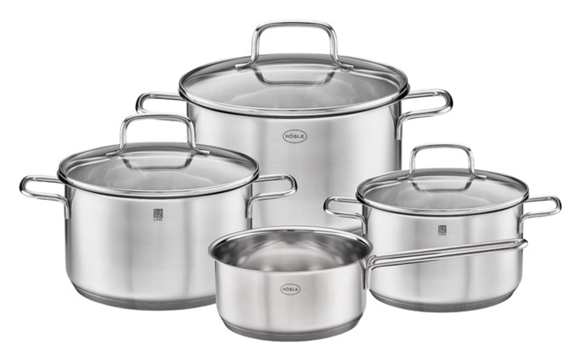 RÖSLE Topfset Basic Line 4-teilig in  präsentiert im Onlineshop von KAQTU Design AG. Topf ist von RÖSLE