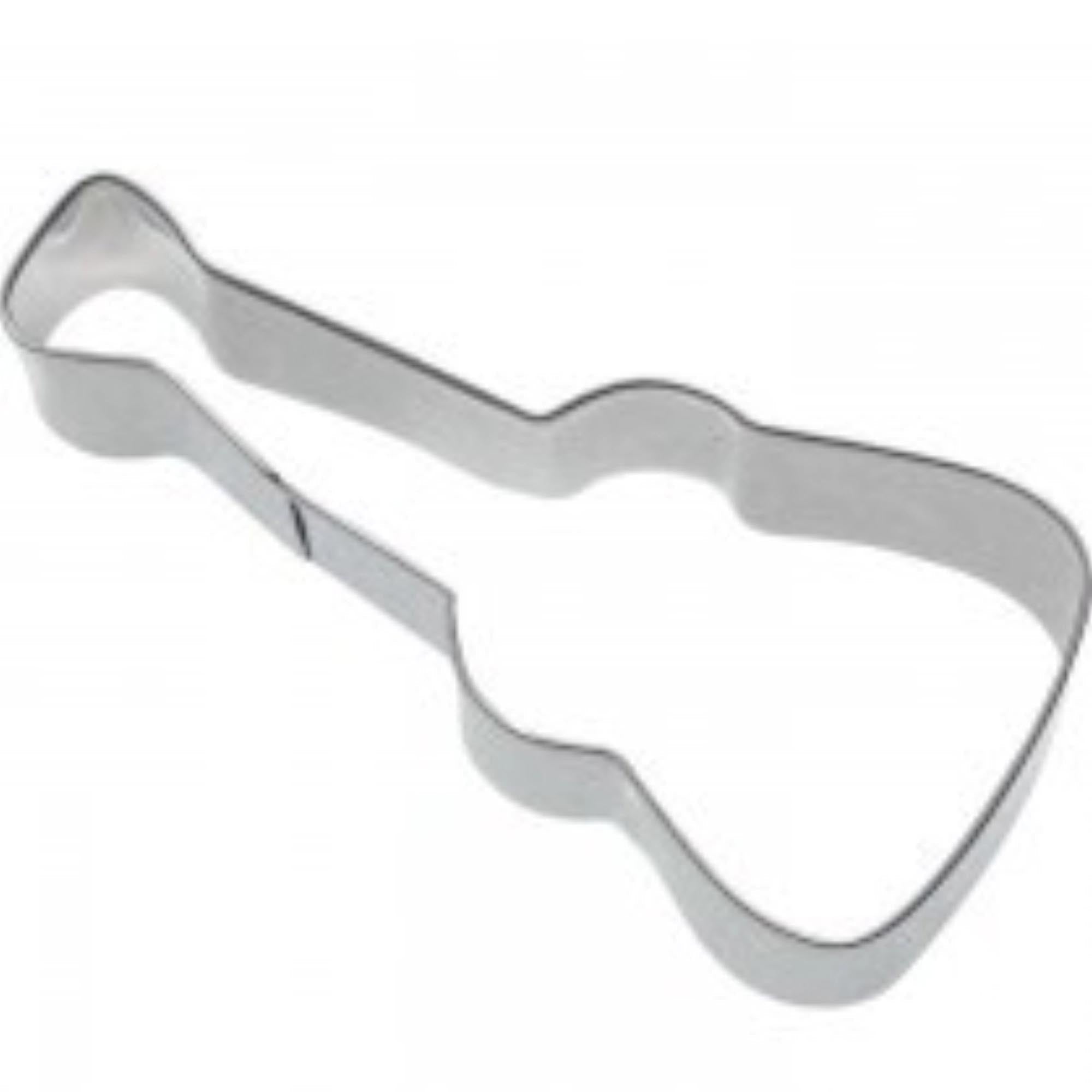 Ausstechform Gitarre, 7cm in Silber präsentiert im Onlineshop von KAQTU Design AG. Ausstecher ist von Westmark