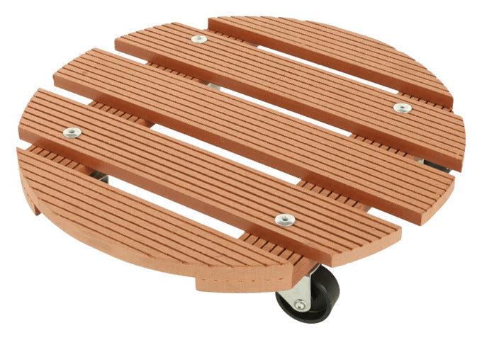 SIENA GARDEN Pflanzenroller WPC ø 30 cm natur in  präsentiert im Onlineshop von KAQTU Design AG. Pflanzentopfzubehör ist von SIENA GARDEN