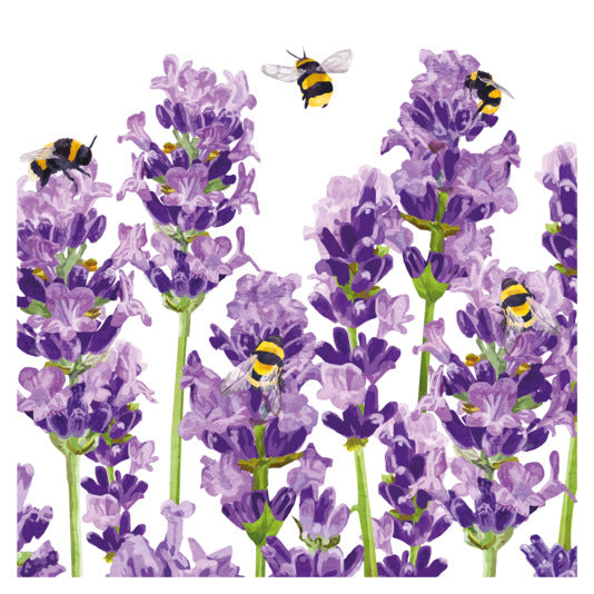Servietten Bees & Lavender 33x33 cm in  präsentiert im Onlineshop von KAQTU Design AG. Servietten ist von PPD