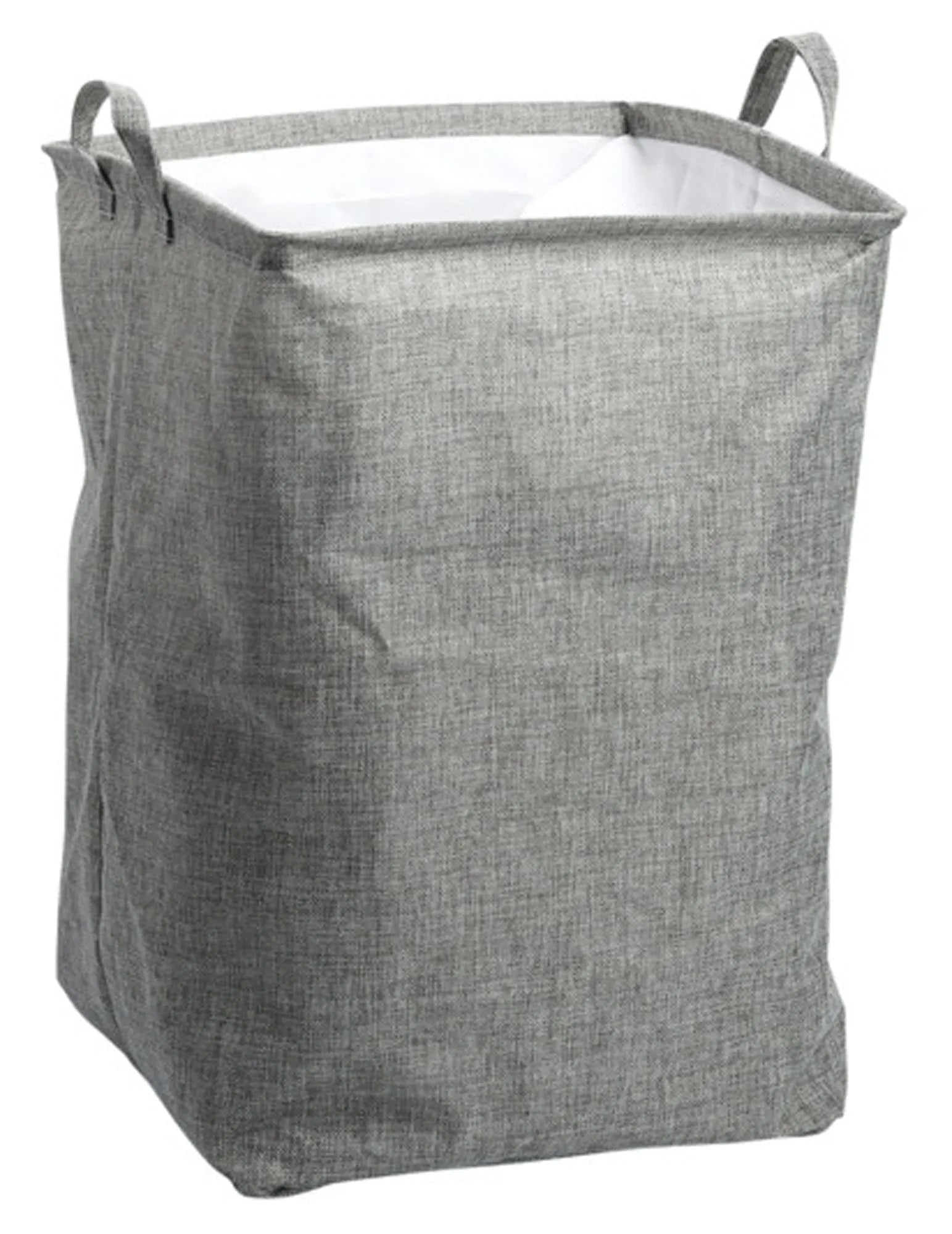 Moderner Wäschesammler aus Polyester, 35x35x53 cm, ideal für kleine Räume. Praktische Griffe, Deckel, in verschiedenen Farben.