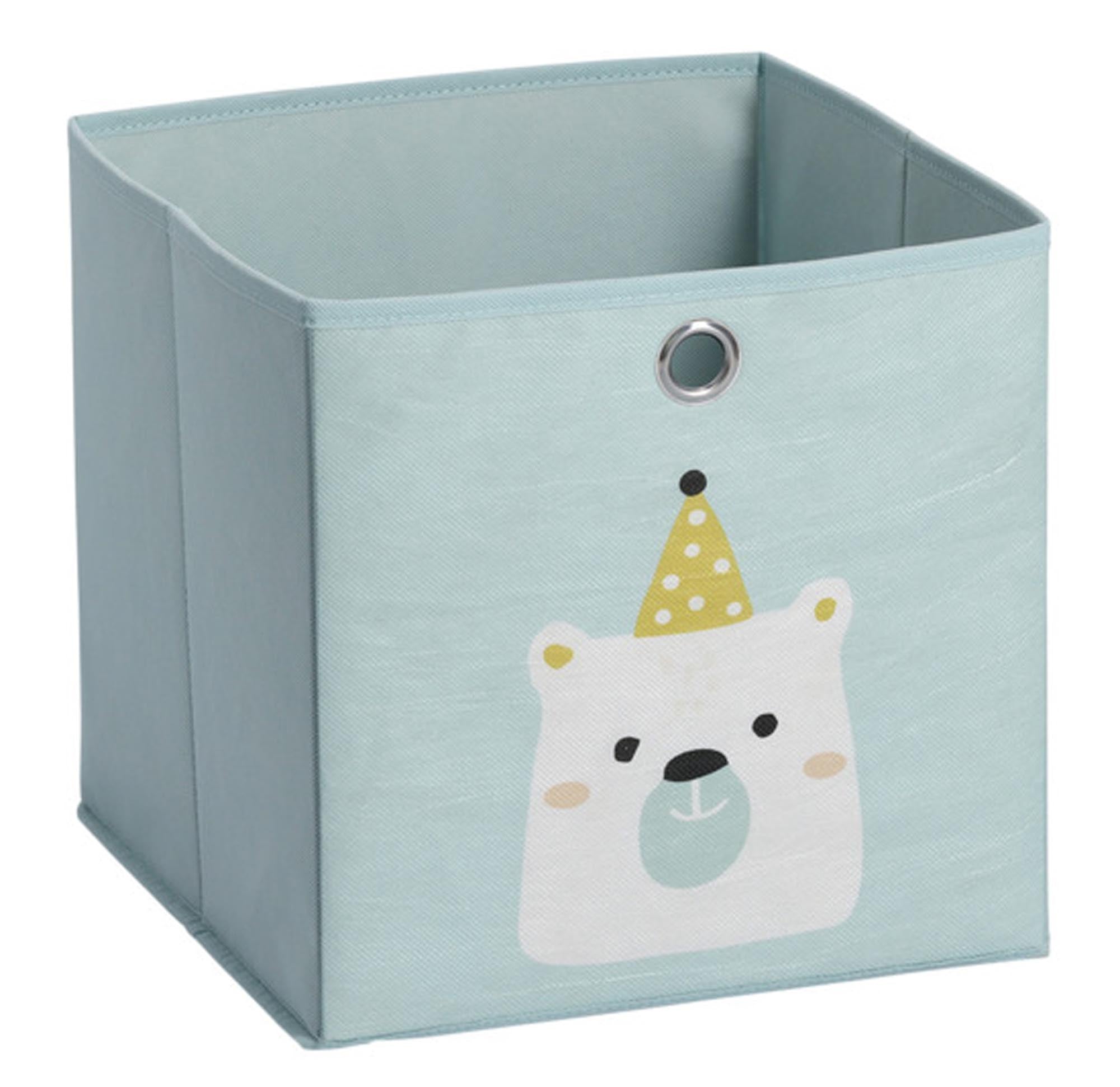 ZELLER PRESENT Aufbewahrungsbox Icebear mint Vlies 28x28x28 cm