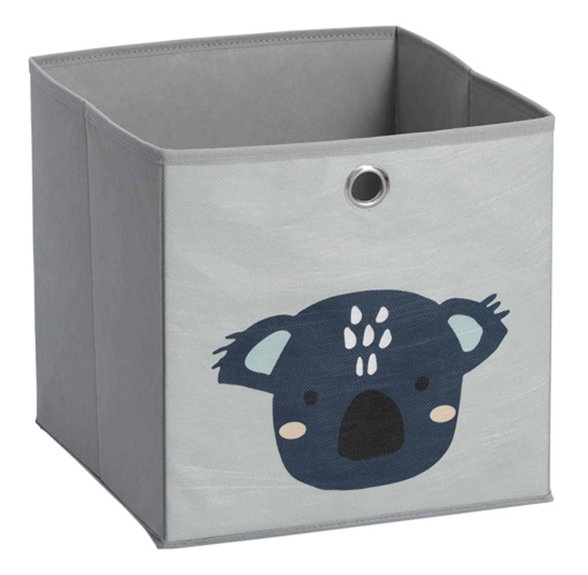 ZELLER PRESENT Aufbewahrungsbox Koala grau Vlies 28x28x28 cm