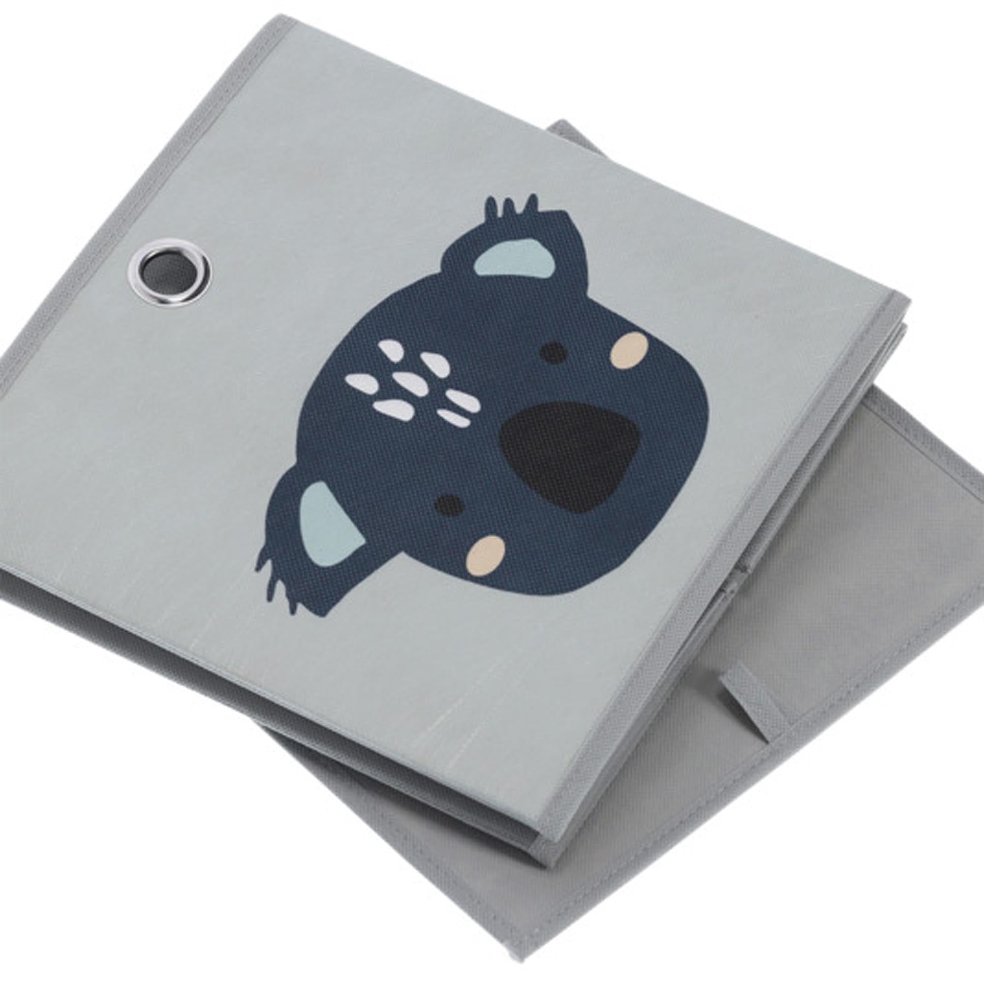 ZELLER PRESENT Aufbewahrungsbox Koala grau Vlies 28x28x28 cm