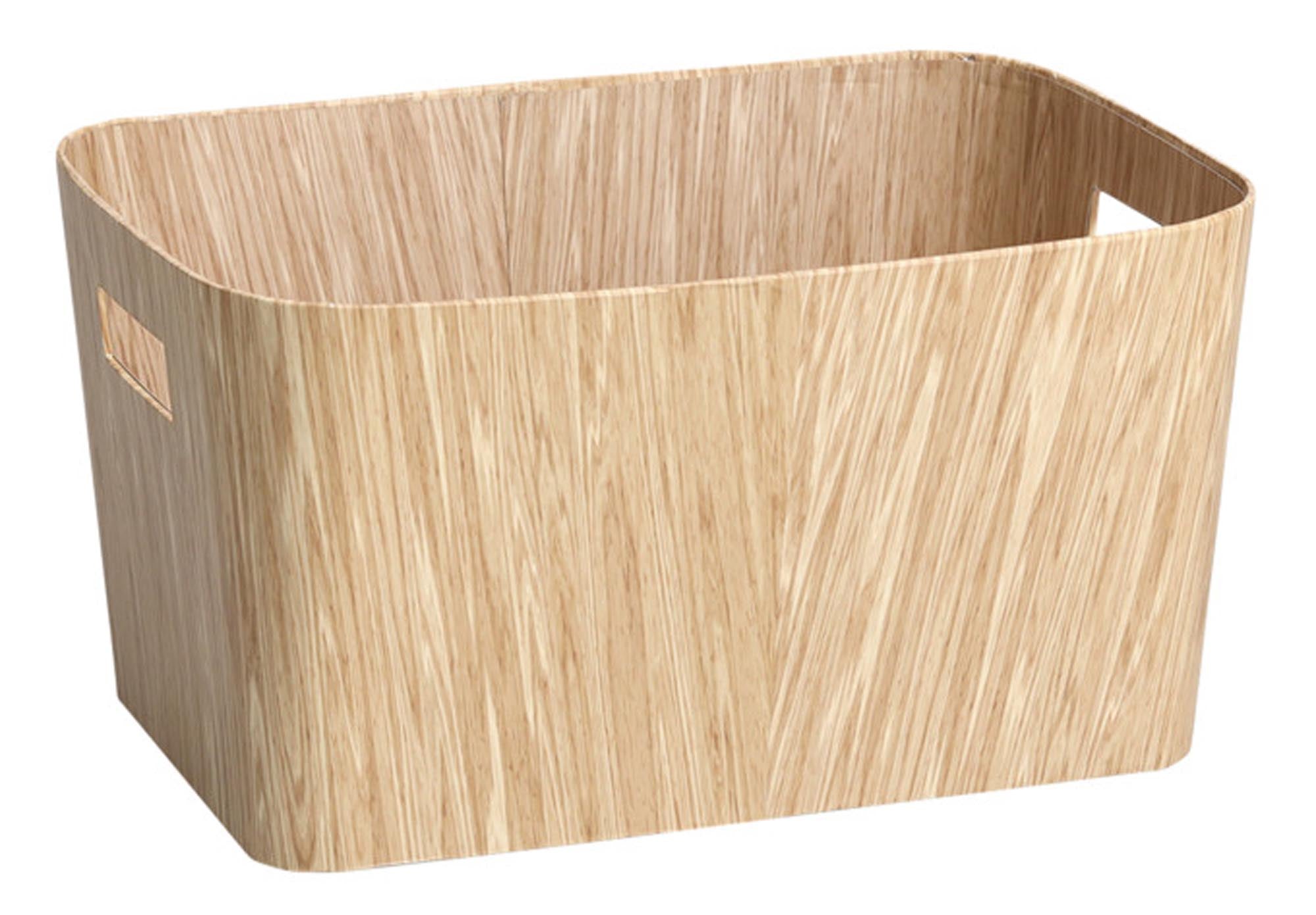 <tc>ZELLER PRESENT</tc> Storage box Wood cardboard 24x35x18 cm