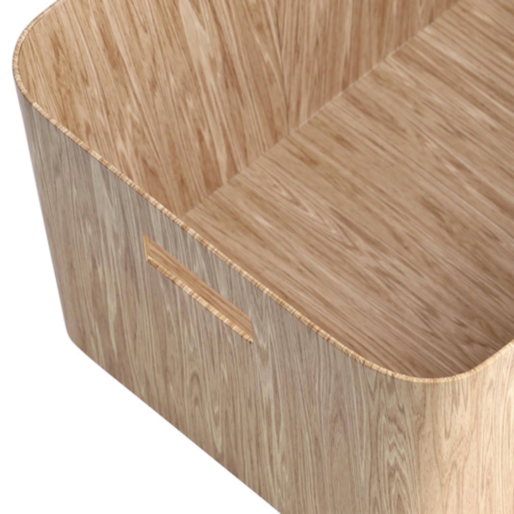 <tc>ZELLER PRESENT</tc> Storage box Wood cardboard 24x35x18 cm