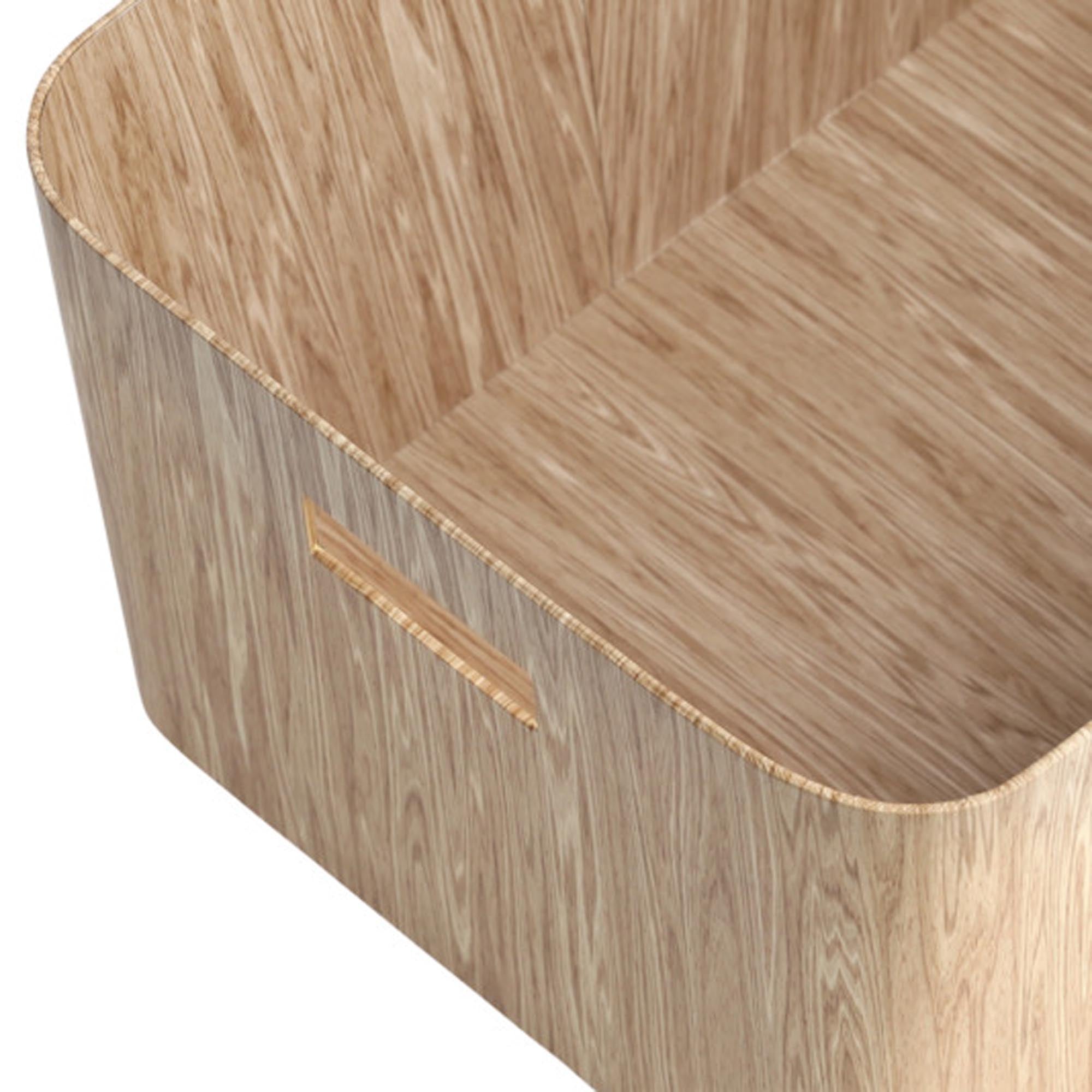 ZELLER PRESENT Boîte de rangement en bois et carton 30,5x40,6x40,3 cm