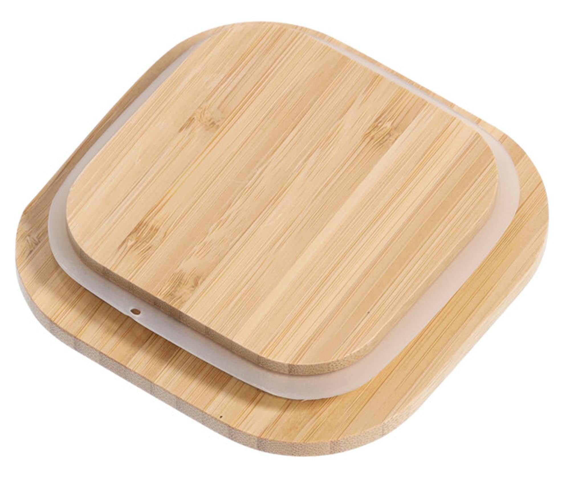 <tc>ZELLER PRESENT</tc> Storage jar with bamboo lid 900 ml square