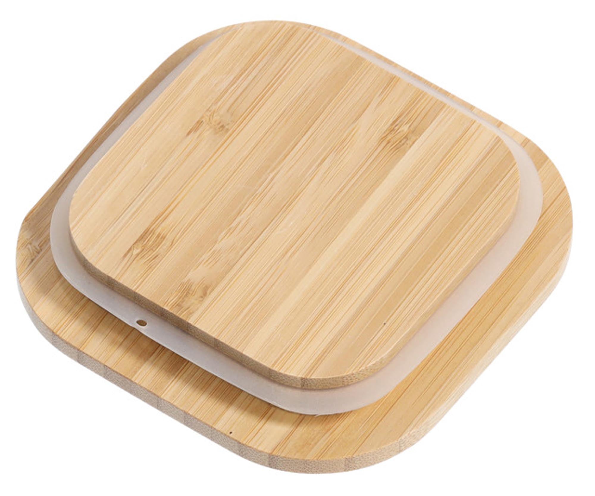 <tc>ZELLER PRESENT</tc> Storage jar with bamboo lid 1400 ml square
