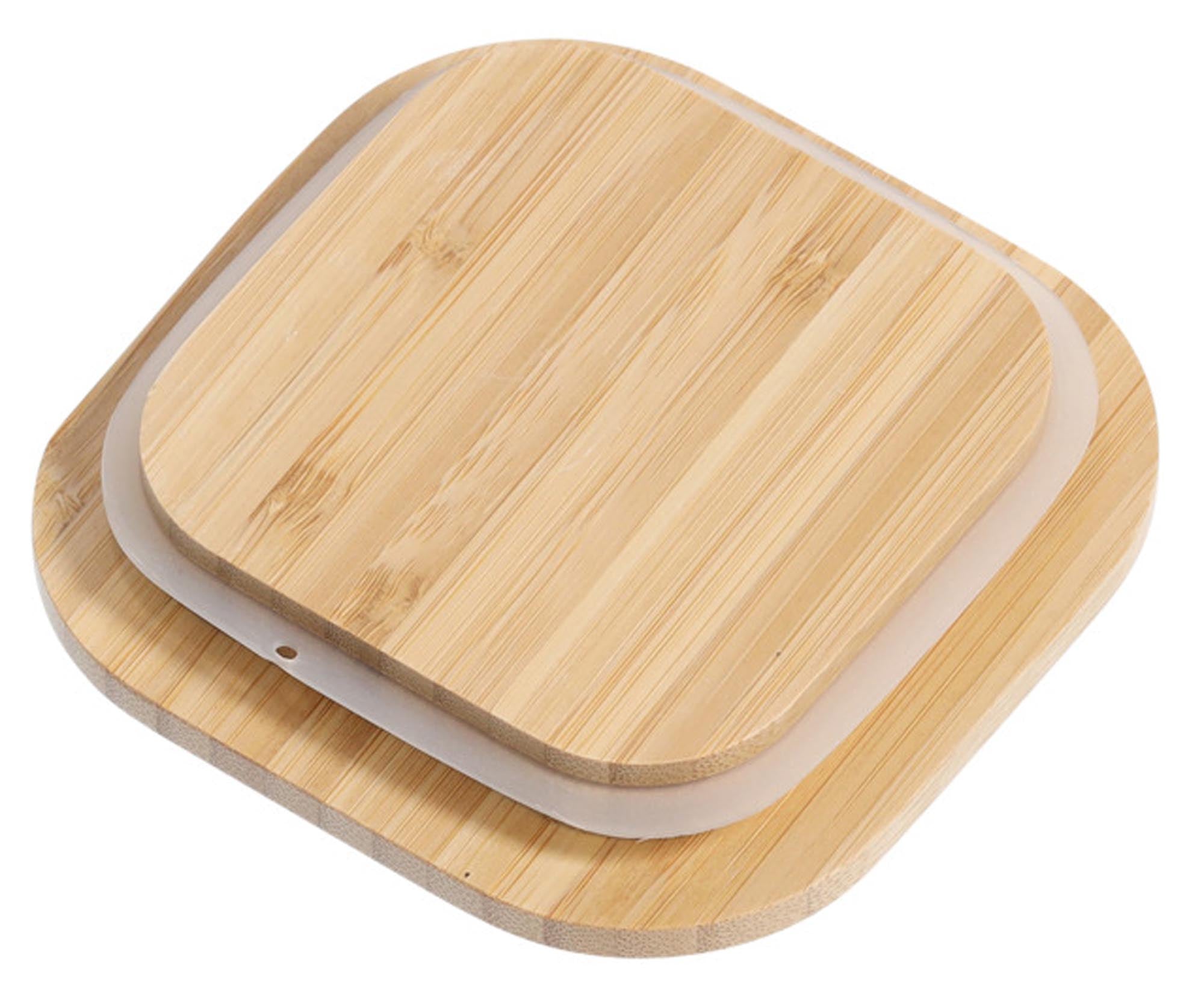 <tc>ZELLER PRESENT</tc> Storage jar with bamboo lid 1600 ml square