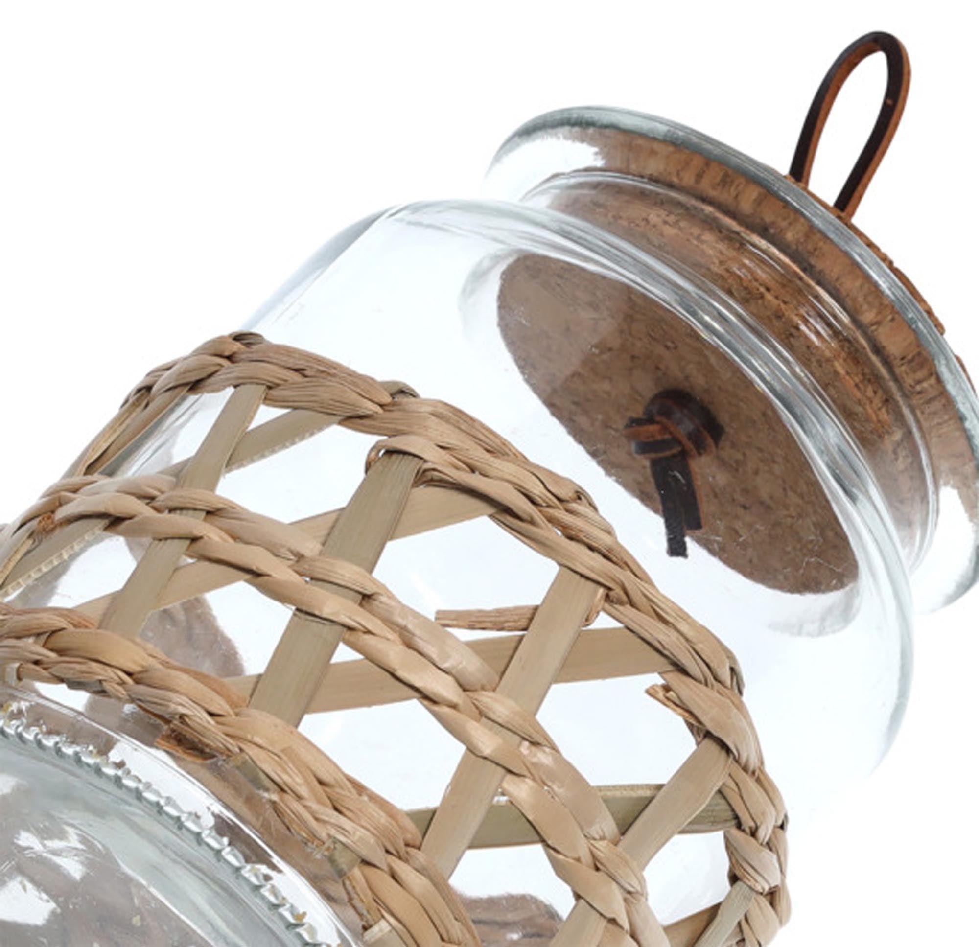 <tc>ZELLER PRESENT</tc> Boho storage jar with cork lid 600 ml