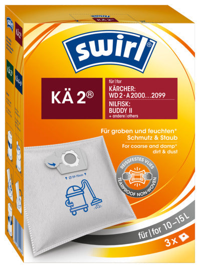 SWIRL Staubsäcke KÄ2 Wet&Dry in  präsentiert im Onlineshop von KAQTU Design AG. Haushaltshilfen ist von SWIRL