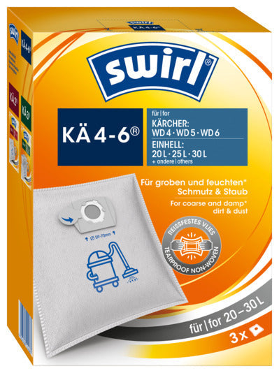 SWIRL Staubsäcke KÄ 4-6 Wet & Dry in  präsentiert im Onlineshop von KAQTU Design AG. Haushaltshilfen ist von SWIRL