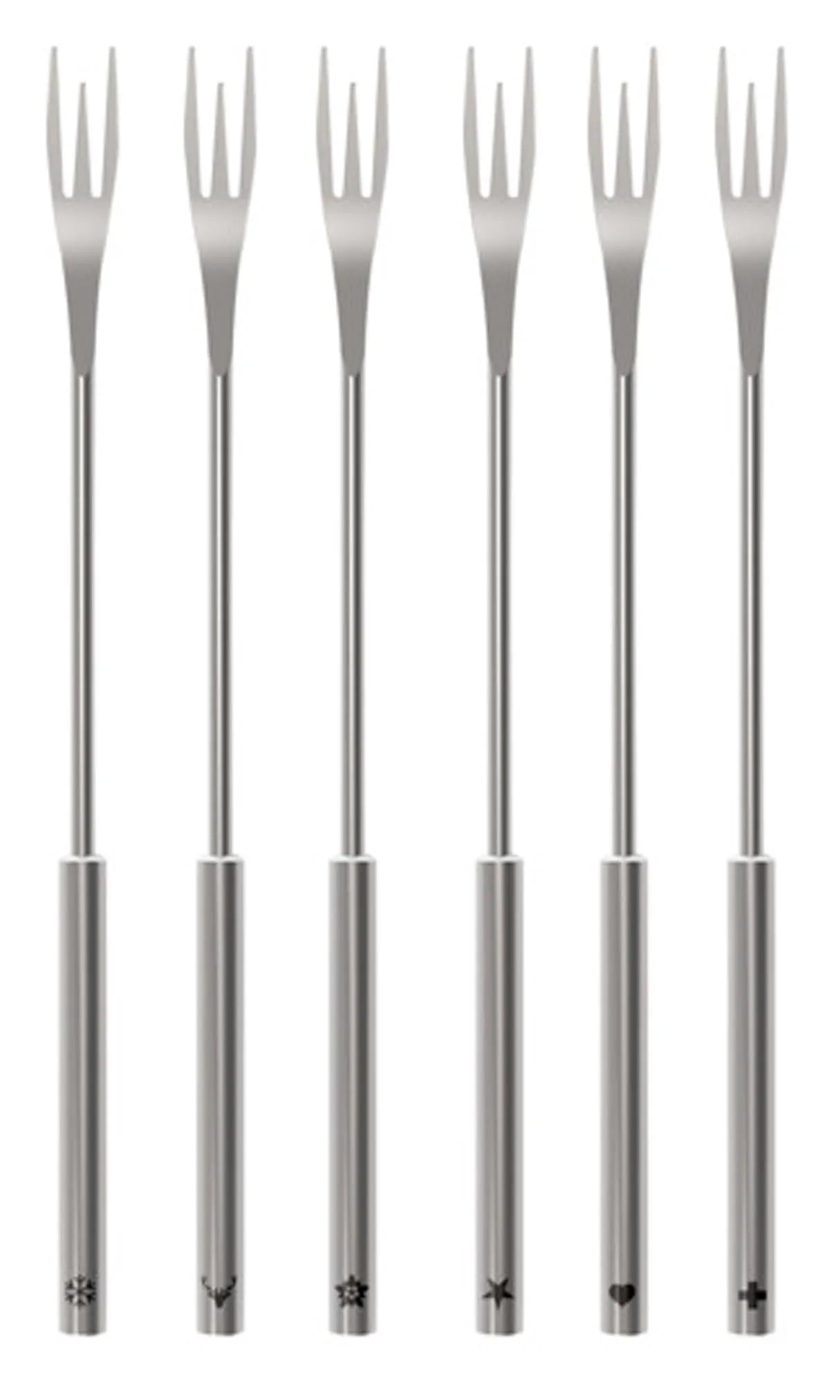KISAG Fonduegabeln 2in1 Inox 6er Set für Fleisch-und Käsefondue in  präsentiert im Onlineshop von KAQTU Design AG. Fondue/Raclette ist von KISAG