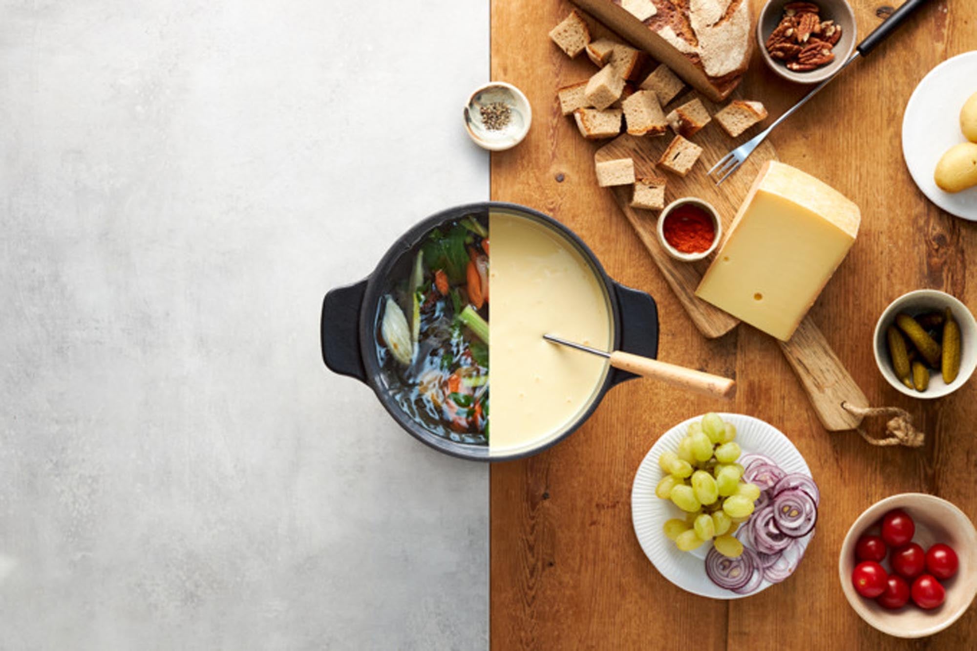 KISAG Fonduegabeln 2in1 Wood 6er Set für Fleisch-und Käsefondue in  präsentiert im Onlineshop von KAQTU Design AG. Fondue/Raclette ist von KISAG