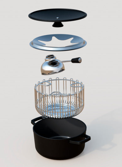 Fondueset Duo ø 20 cm 10-teilig  in  präsentiert im Onlineshop von KAQTU Design AG. Fondue/Raclette ist von KISAG