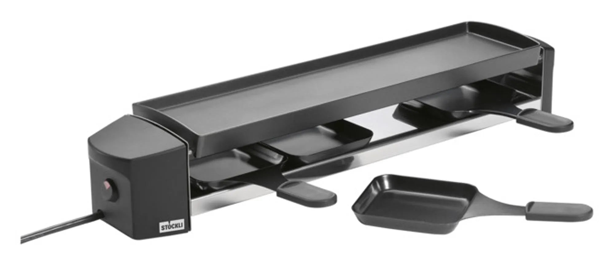 STÖCKLI Raclettegrill Cheeseboard 4 Personen anthrazit in Anthrazit präsentiert im Onlineshop von KAQTU Design AG. Fondue/Raclette ist von STÖCKLI