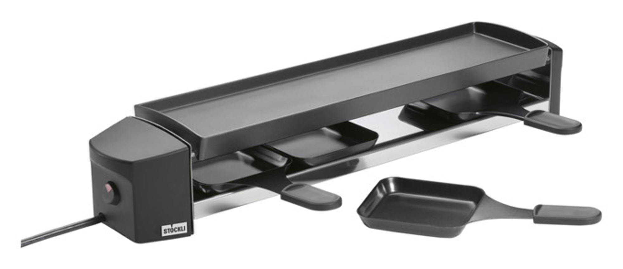 STÖCKLI Raclettegrill Cheeseboard 4 Personen anthrazit in Anthrazit präsentiert im Onlineshop von KAQTU Design AG. Fondue/Raclette ist von STÖCKLI