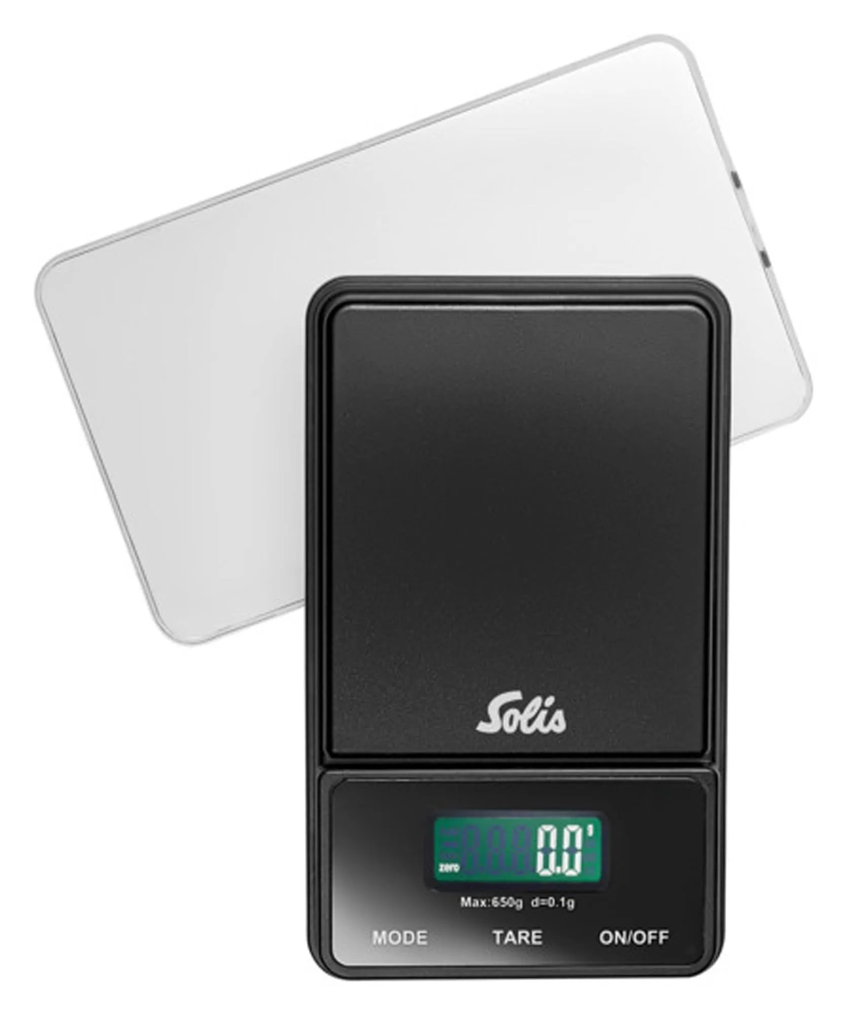 Kompakte SOLIS Pocket Scale 1030: Präzision bis 650g für die Küche.