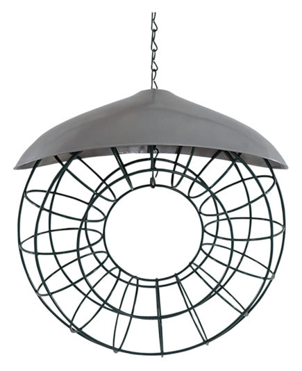 SIENA GARDEN Anneau à boules de suif avec toit 23,5x8,2x24 cm