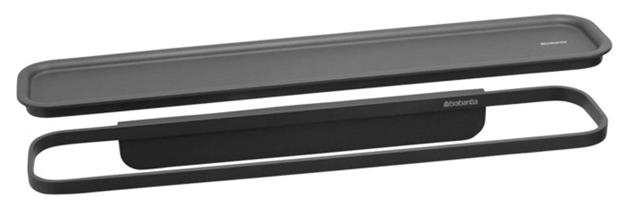 Elegante BRABANTIA Badablage MindSet in mineral infinity grey, ideal für stilvolle und praktische Badezimmerorganisation.