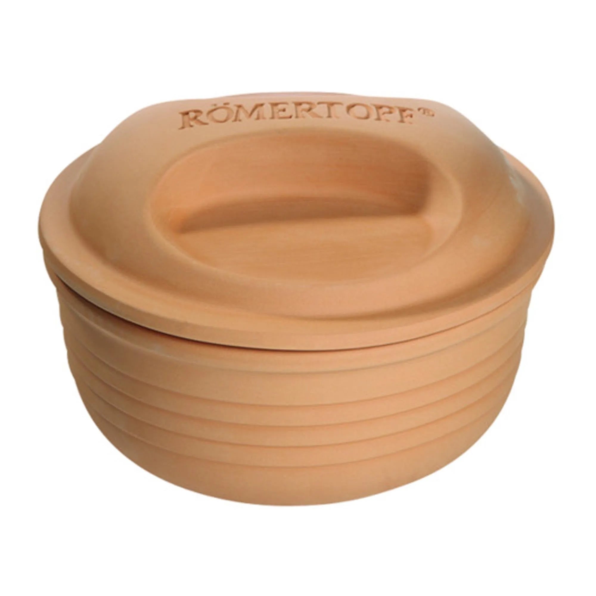 Der Römertopf Multi 4 Personen ø 22.5 cm: Vielseitiger Tonbräter für saftige, aromatische Gerichte. Perfekt für Fleisch, Fisch, Gemüse. Spülmaschinenfest.