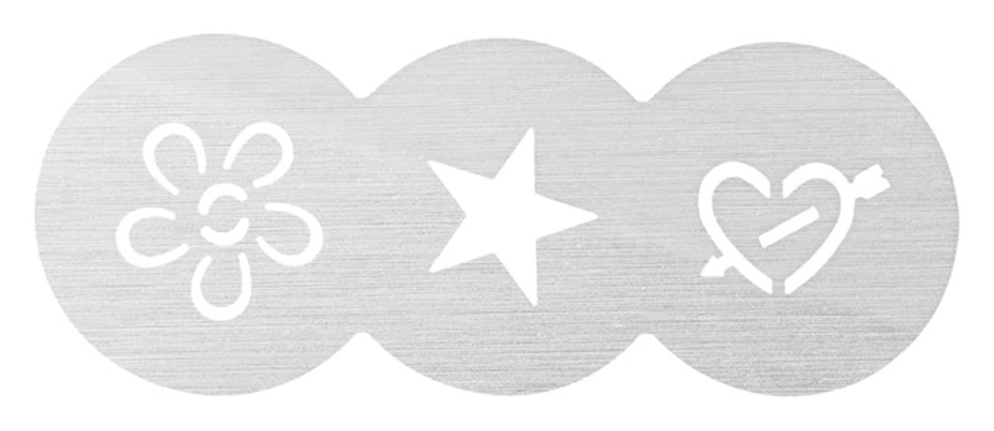 FOREVER Stencil decorativo 3 motivi