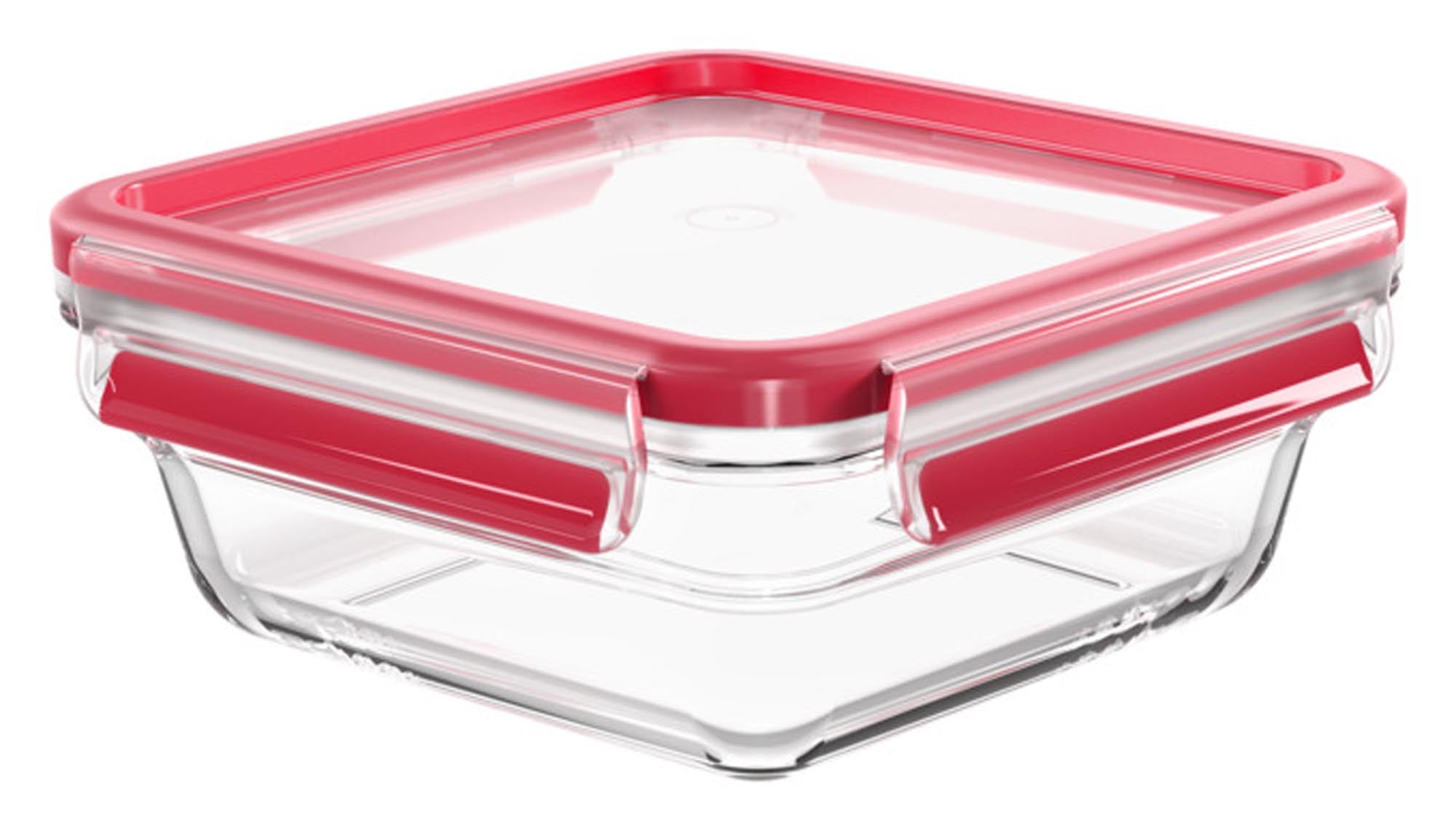 EMSA Dose Glas Clip&Close quadratisch 0.8l in  präsentiert im Onlineshop von KAQTU Design AG. Aufbewahrungsdose ist von EMSA