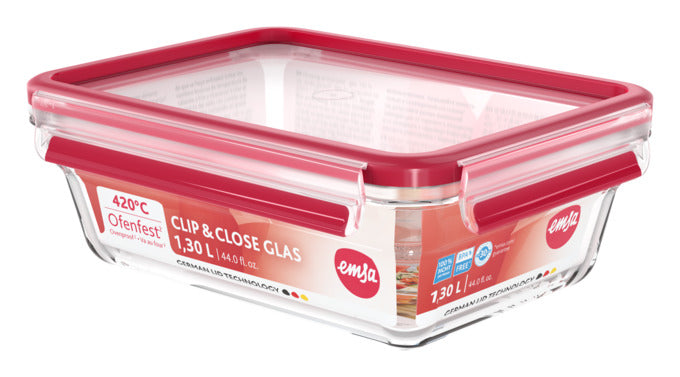 Dose Glas Clip&Close 1.3l in  präsentiert im Onlineshop von KAQTU Design AG. Aufbewahrungsdose ist von EMSA