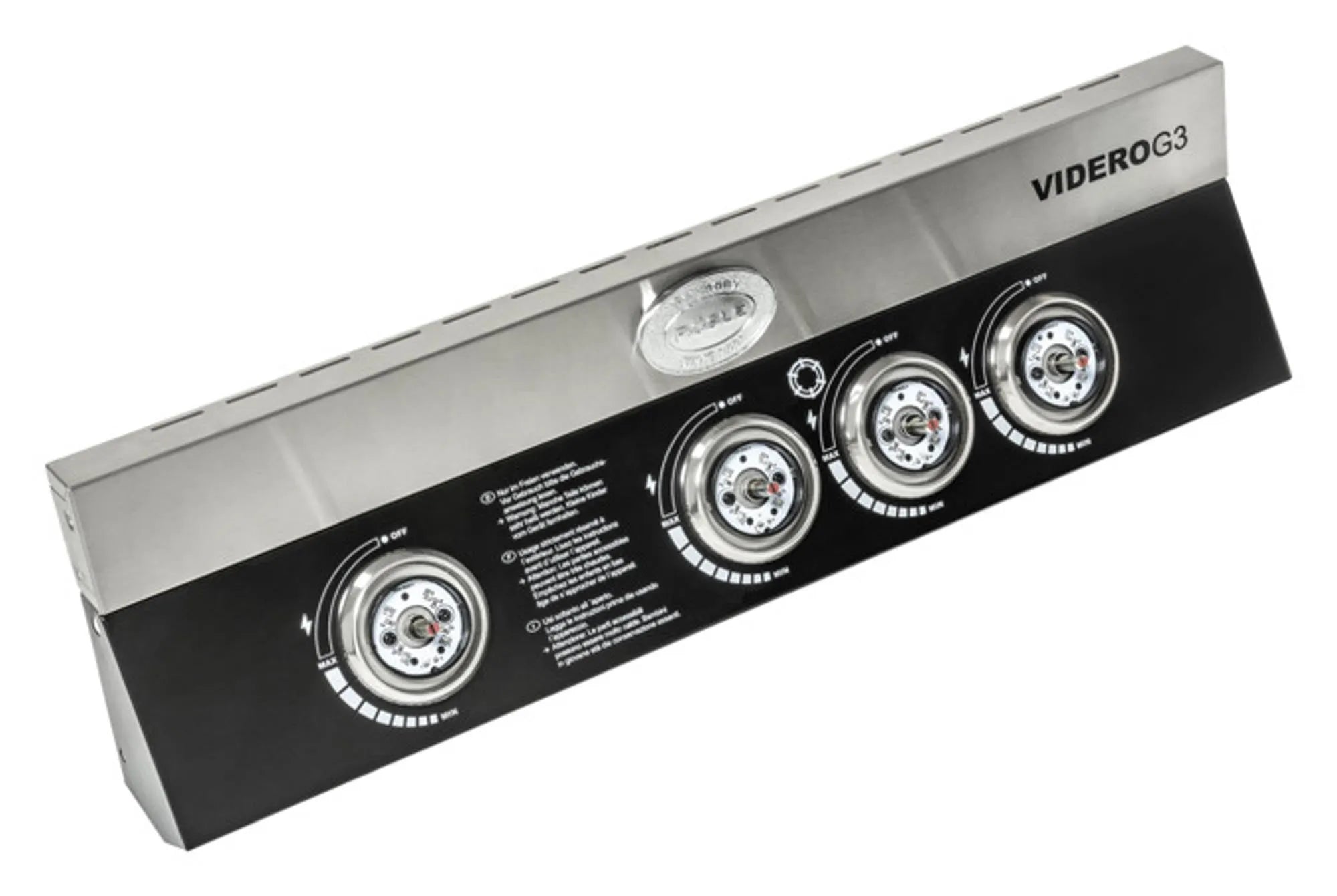 Die RÖSLE Videro G3 Konsole: robust, pflegeleicht, mit intuitiver Steuerung und integriertem Thermometer für perfekte Grillergebnisse.