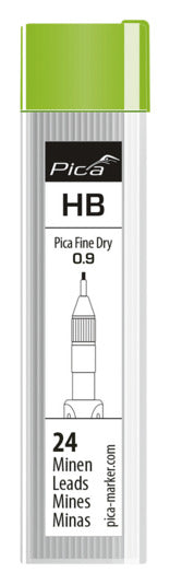 Ersatzminen Fine Dry graphit HB in  präsentiert im Onlineshop von KAQTU Design AG. Ersatzteile ist von PICA