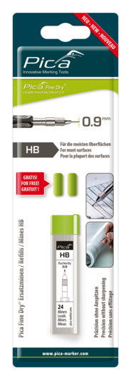 Ersatzminen Fine Dry graphit HB SB in  präsentiert im Onlineshop von KAQTU Design AG. Ersatzteile ist von PICA
