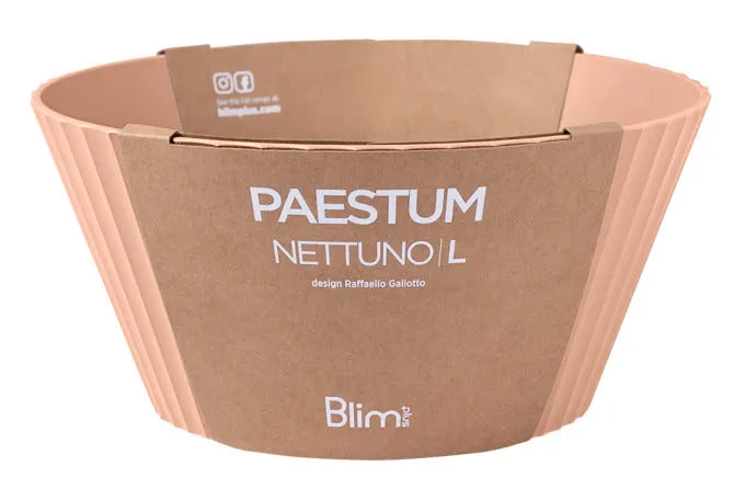 BLIM PLUS Schüssel Nettuno Gr. L ø 25 cm H 12 cm rosa in  präsentiert im Onlineshop von KAQTU Design AG. Schale ist von BLIMPLUS